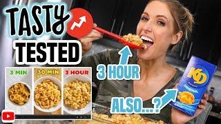 I Tried Making the TASTY 3-Minute vs. 30-Minute vs. 3-Hour MAC N' CHEESE from BUZZFEED...