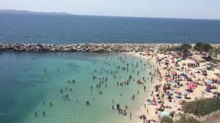 Marseille : la plage de la Batterie à Corbières (Estaque)