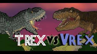 T-REX VS V-REX-KAIJU MOMENTS-