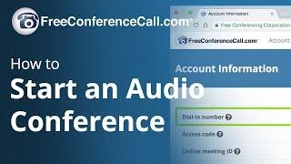 How to Start an Audio Conference