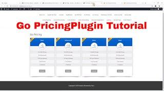 Go Pricing - WordPress  pricing table plugin Tutorial