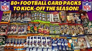 *OPENING 80+ FOOTBALL CARD PACKS TO KICK-OFF THE 2024 NFL SEASON! TONS OF NICE PULLS!