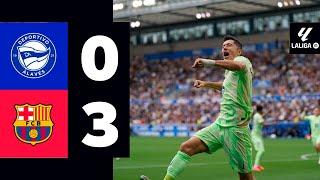 Lewandowski Goal | Alavés vs Barcelona 0-3 Highlights | LaLiga 2024/25