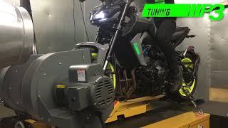 Yamaha MT09 Dyno Power run P3 Tuning