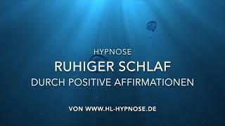 Ruhiger Schlaf durch positive Affirmationen - bei Schlafproblemen - 3 Stunden Hypnose Naturgeräusche