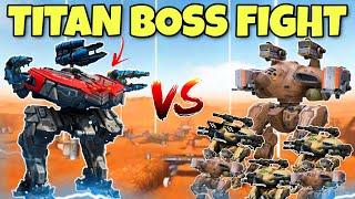  1vs6 LUCHADOR VS GRIFFINS ARMY TITAN BOSS FIGHT SKIRMISH CONCEPT || WAR ROBOTS || WR ||