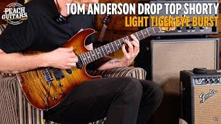 Tom Anderson Drop Top Shorty Hollow | Light Tiger Eye Burst w/Binding - Black Back