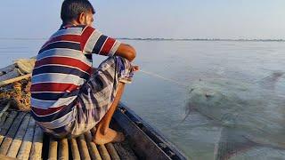 Fishing videos  Hook Fishing Video  Brahmaputra river Fishing video.