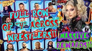 BROKEN GLITCH TO GET A FULL ROW ACROSS OF *4* WRESTLERS IN THE LIGHTS OUT GAME! WWE SuperCard