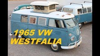 1965 Volkswagen Westfalia Poptop Camper.  Volkswear Garage.