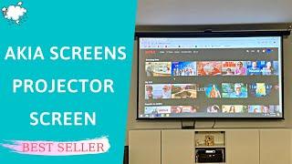 AKIA SCREENS Projector Screen Review & How To Use | Best Projector Screen