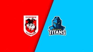 NRL 2024 | Dragons v Titans  | Full Match Replay | Round 24