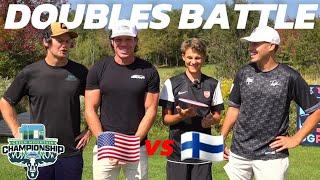 DOUBLES BATTLE VS NIKLAS ANTTILA & TUOMAS HYYTIÄINEN!! | USA VS FINLAND at Fox Run!