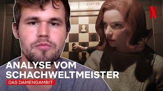 Magnus Carlsen nimmt das Damengambit-Finale unter die Lupe | Netflix