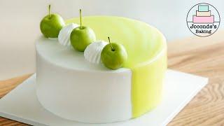 Fresh Apple Mint Whipped Cream Cake