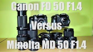 Vintage lens review: Canon FD 50mm F1.4 versus Minolta MD 50mm F1.4