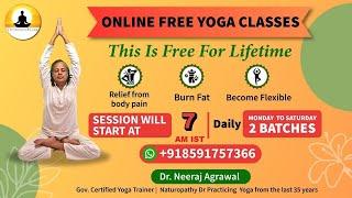 Online Free Yoga Classes-Monday