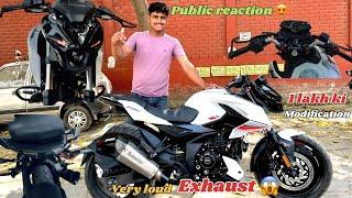 Pulsar N160 modification  ! Exhaust change  ! Most loaded n160. Public reaction 