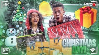 OUR BEST CHRISTMAS DAY YET WITH MY LITTLE TWIN BROTHER! **HE BOUGHT ME A GIFT**