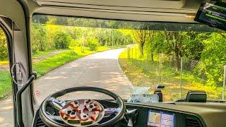 POV: DRIVING ON THE HIGHWAY WITH FORD F MAX AND CAMP IN THE TRUCK