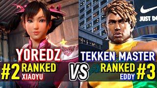 T8  Y0REDZ (#2 Ranked Xiaoyu) vs TEKKEN MASTER (#3 Ranked Eddy)  Tekken 8 High Level Gameplay