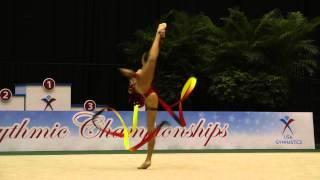 Julia Garbuz - Ribbon Finals - 2013 U.S. Rhythmic Championships