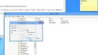 How to hide drive in windows using registry editing