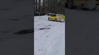 Drifting on SNOW in my E36 M3 #SHORTS