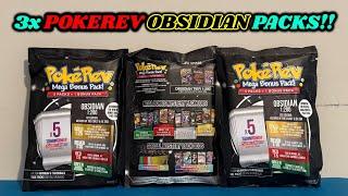 I opened 3x of the NEW @PokeRev 7.0 OBSIDIAN Mystery Bonus Packs to hunt for RARE EX ERA PACKS!!