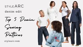 Style Arc - Top 5 Denim Sewing Patterns