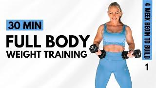 DAY 1 - FULL BODY Weight Training Workout | Lose Weight Gain Muscle!