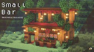 Minecraft: How To Build a Small Bar  Aesthetic  | Snishinka