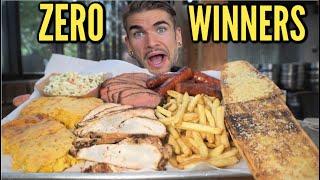 NOBODY HAS BEATEN THIS UNDEFEATED BBQ PLATTER CHALLENGE in California | Joel Hansen Raw