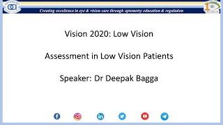 Vision2020 Low Vision Assessment