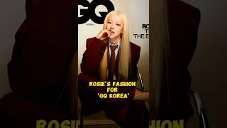 Rosé's Fashion For 'GQ Korea' #rose #blackpink #fashion