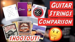 Acoustic Guitar Strings Comparison/Shootout | Elixir/D’Addario/Ernie Ball/Martin/John Pearse