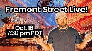 Live from Fremont Street on Show Me Vegas!  October 16th at 7:30 pm PDT