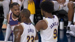 LeBron James and Bronny FIRST TIME Playing Together | Lakers vs Suns