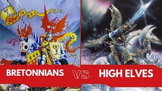 Warhammer Fantasy 5th Edition Battle Report - Bretonnians Vs High Elves!