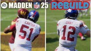 Abdul Carter & Jaxson Dart New York Giants Rebuild On Madden 25