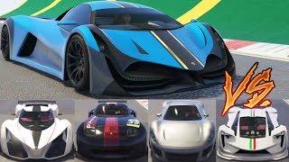 GTA 5 - Top Speed Drag Race (Principe Deveste Eight vs X80, Vagner, Tezeract, 811, etc.)