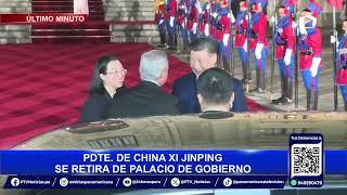 Xi Jinping se retira del palacio de Gobierno tras inauguración del Megapuerto de Chancay