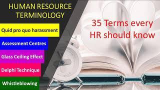 HR Terminology | Terms every HR should know | HR Jargon