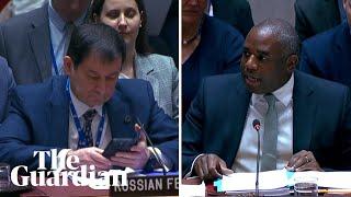 ‘Shame on Putin’: David Lammy condemns Russia’s UN veto on Sudan ceasefire resolution