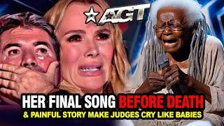 80-Yr Old Grany Sings Last Song, Nobody could hold back tears #trending #AGTmoments