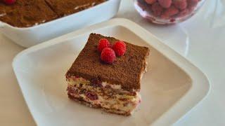 Малиново тирамису  /  Raspberry tiramisu