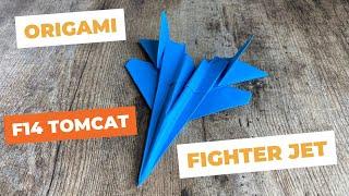 F14 TOMCAT FIGHTER JET ORIGAMI | HOW TO MAKE F14 FIGHTER JET ORIGAMI | TOP GUN MAVERICK ORIGAMI