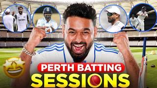 BATTING SESSIONS AT PERTH ft. @JaspritBumrah1993 | RISHABH PANT | AUSvIND