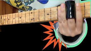 Simple Slide Guitar Hack for Better Intonation  #cigarboxguitars