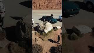 Old drone clip of my Ford Mustang in Cali by Bixby Bridge.